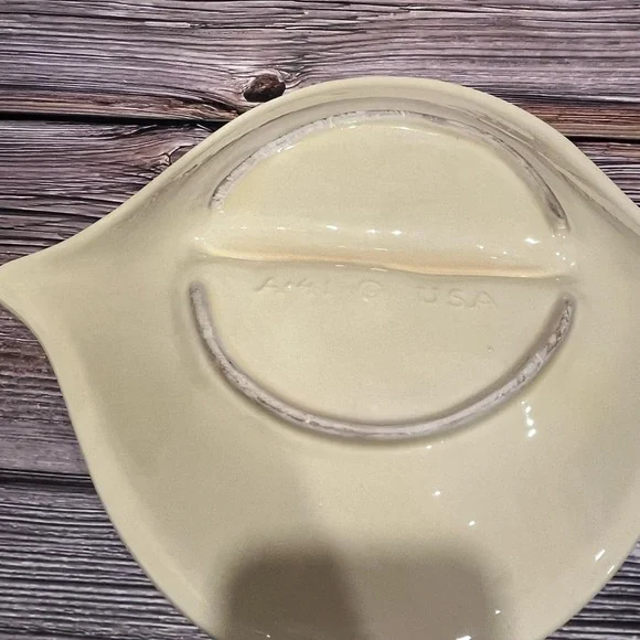 🧡California Pottery Atomic Mid-Century Modern Ceramic Ashtray A-41 – 1960s - Picture 5 of 8